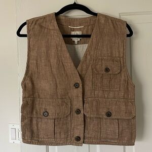 Wilfred (Aritzia) Le Fou Linen Vest